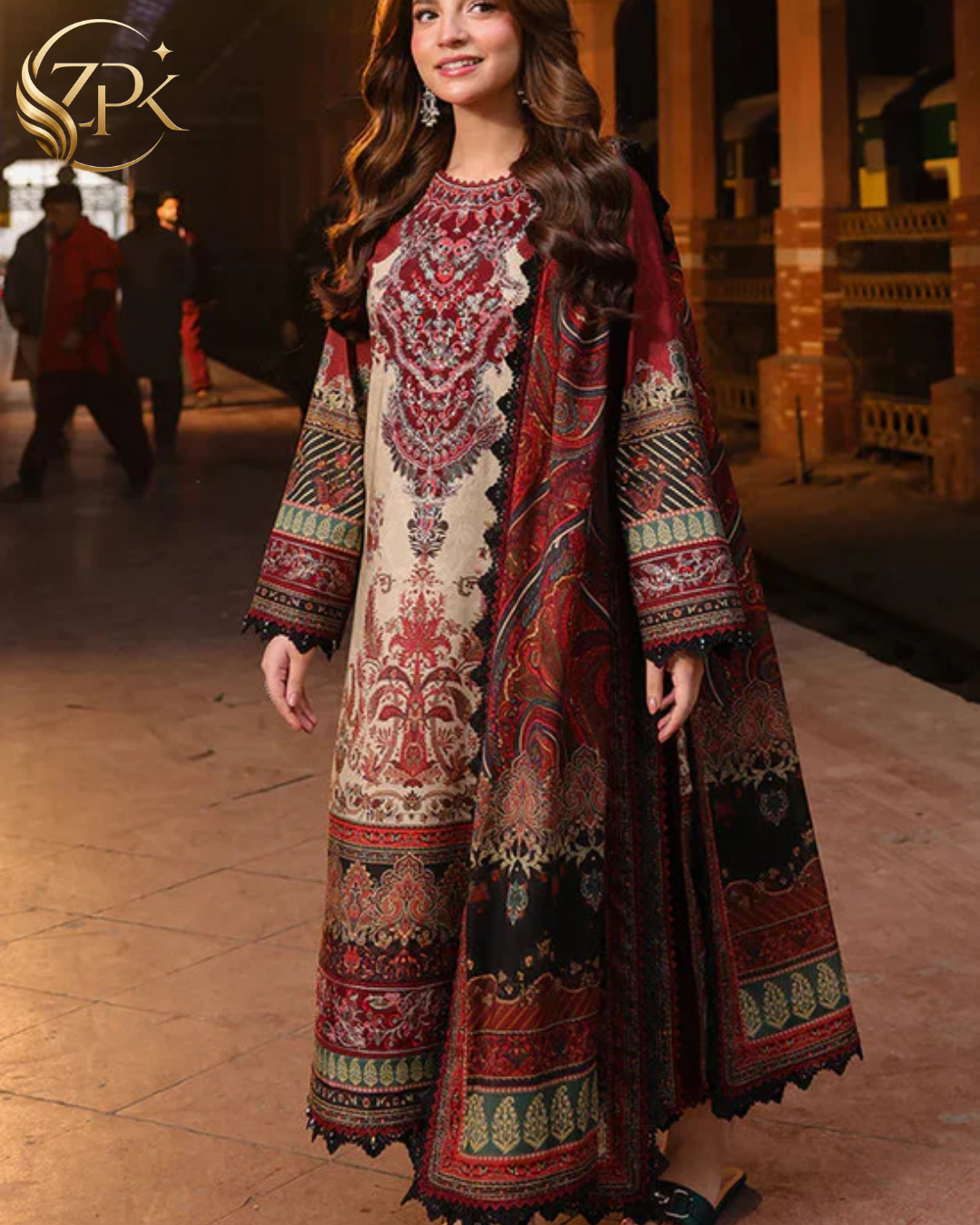 ASIM JOFA-3PC LAWN DIGITAL PRINTED SHIRT WITH SILK PRINTED DUPATTA AND PRINTED TROUSER-ZPK-060