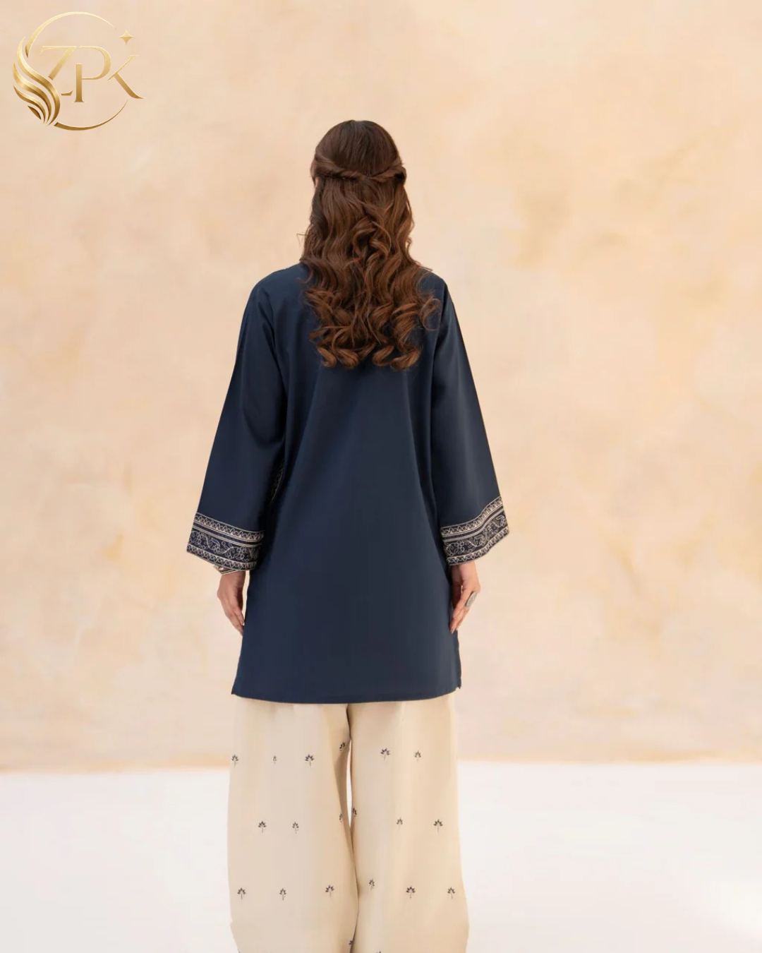 LAZULI-2PC LAWN EMBROIDERED SHIRT WITH LAWN EMBROIDERED TROUSER-ZPK-259