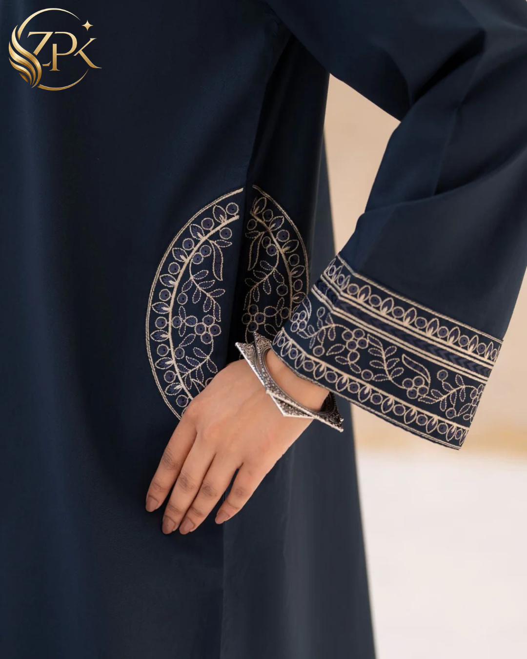 LAZULI-2PC LAWN EMBROIDERED SHIRT WITH LAWN EMBROIDERED TROUSER-ZPK-259