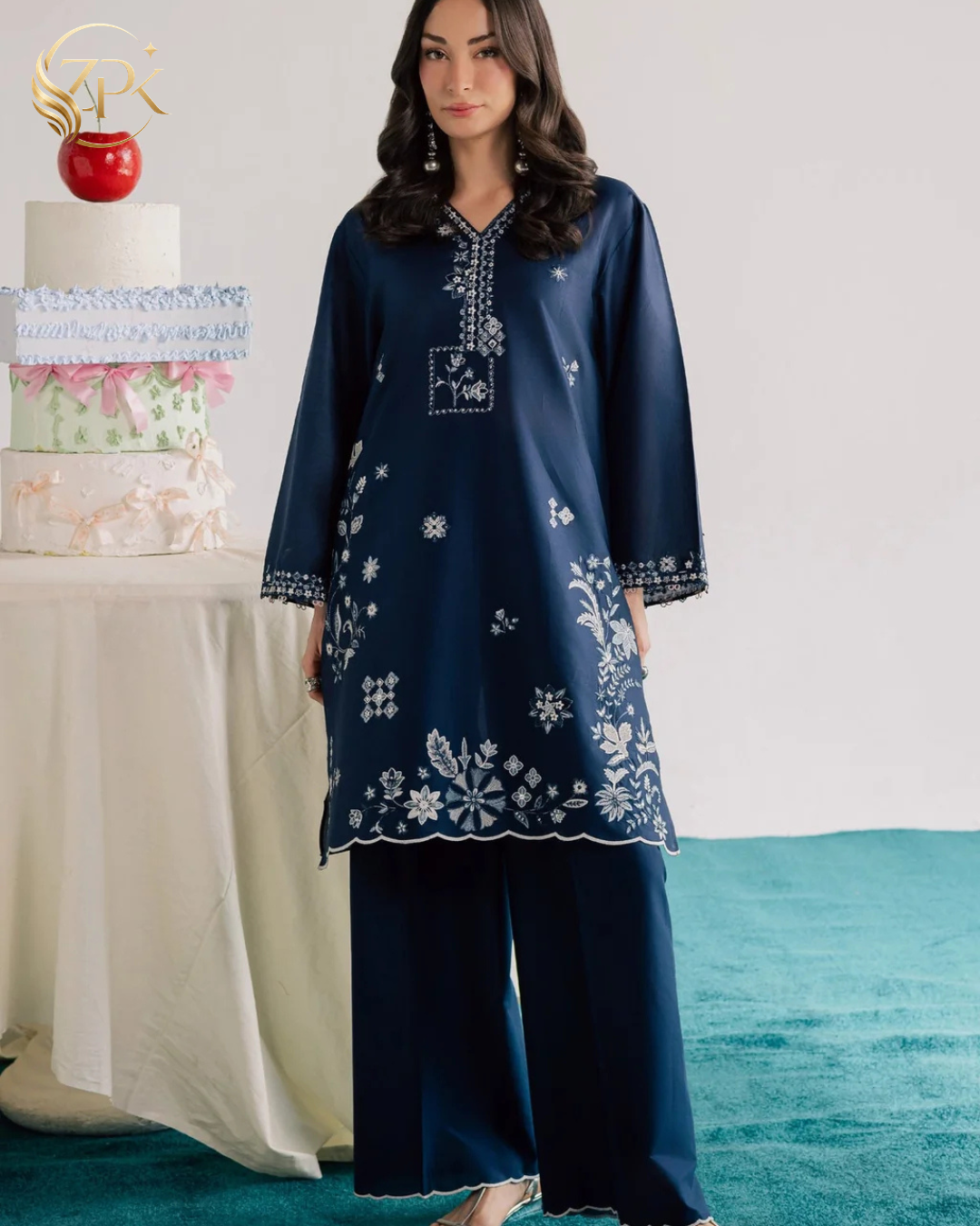 BATIK-2PC LAWN EMBROIDERED SHIRT WITH EMBROIDRED SLEEVES -ZPK-269