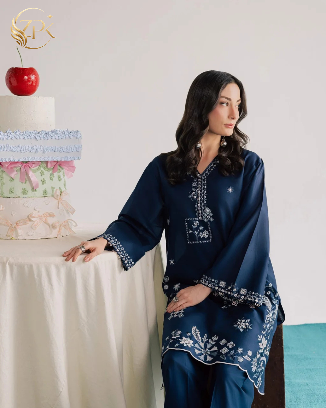 BATIK-2PC LAWN EMBROIDERED SHIRT WITH EMBROIDRED SLEEVES -ZPK-269