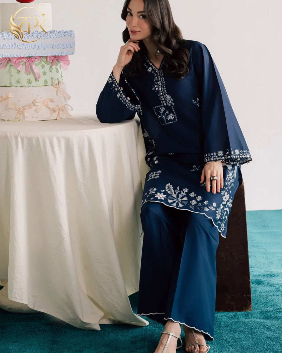 BATIK-2PC LAWN EMBROIDERED SHIRT WITH EMBROIDRED SLEEVES -ZPK-269
