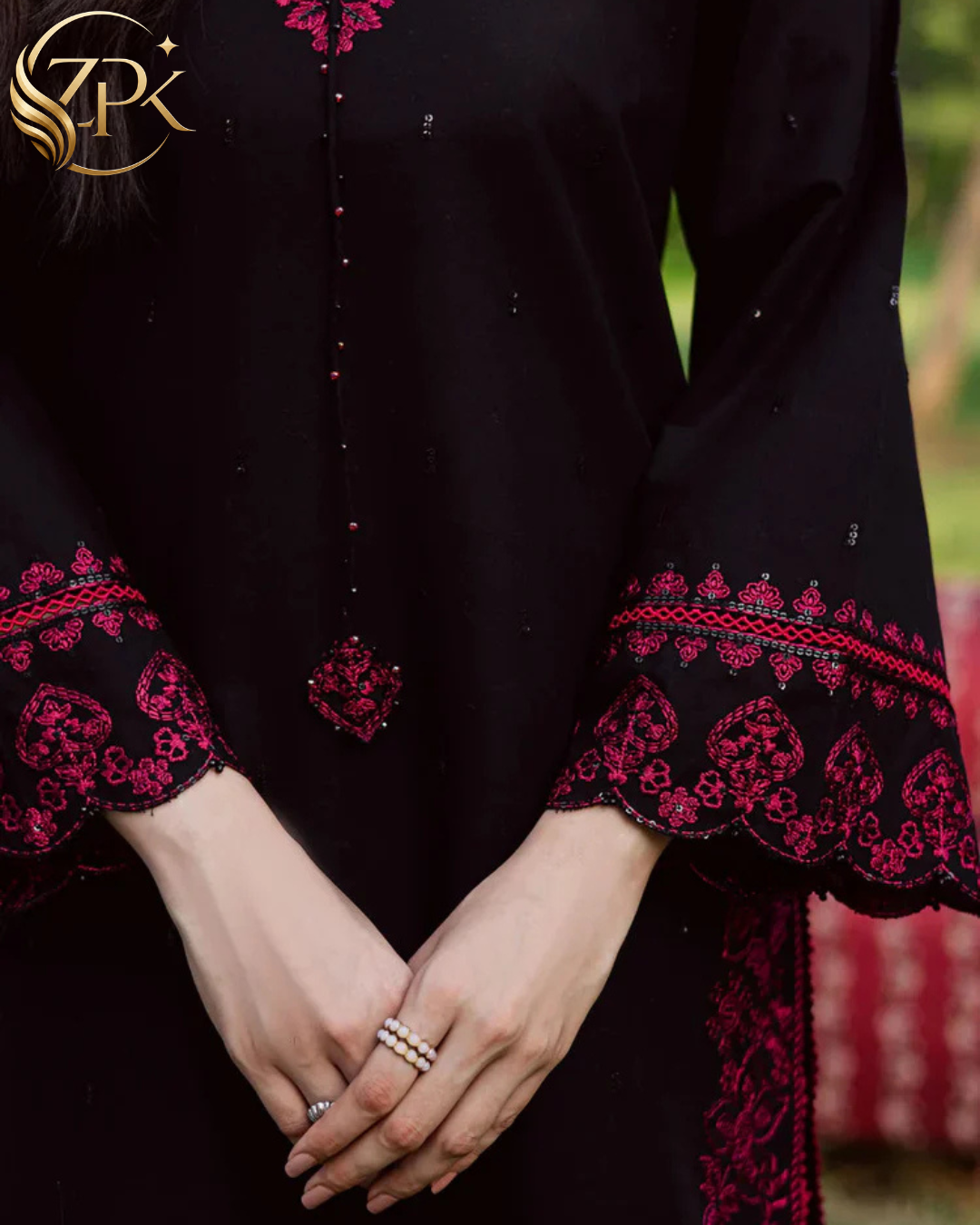 BATIK-2PIECE LAWN EMBROIDERED SHIRT WITH LAWN EMB SLEEVES-ZPK-267