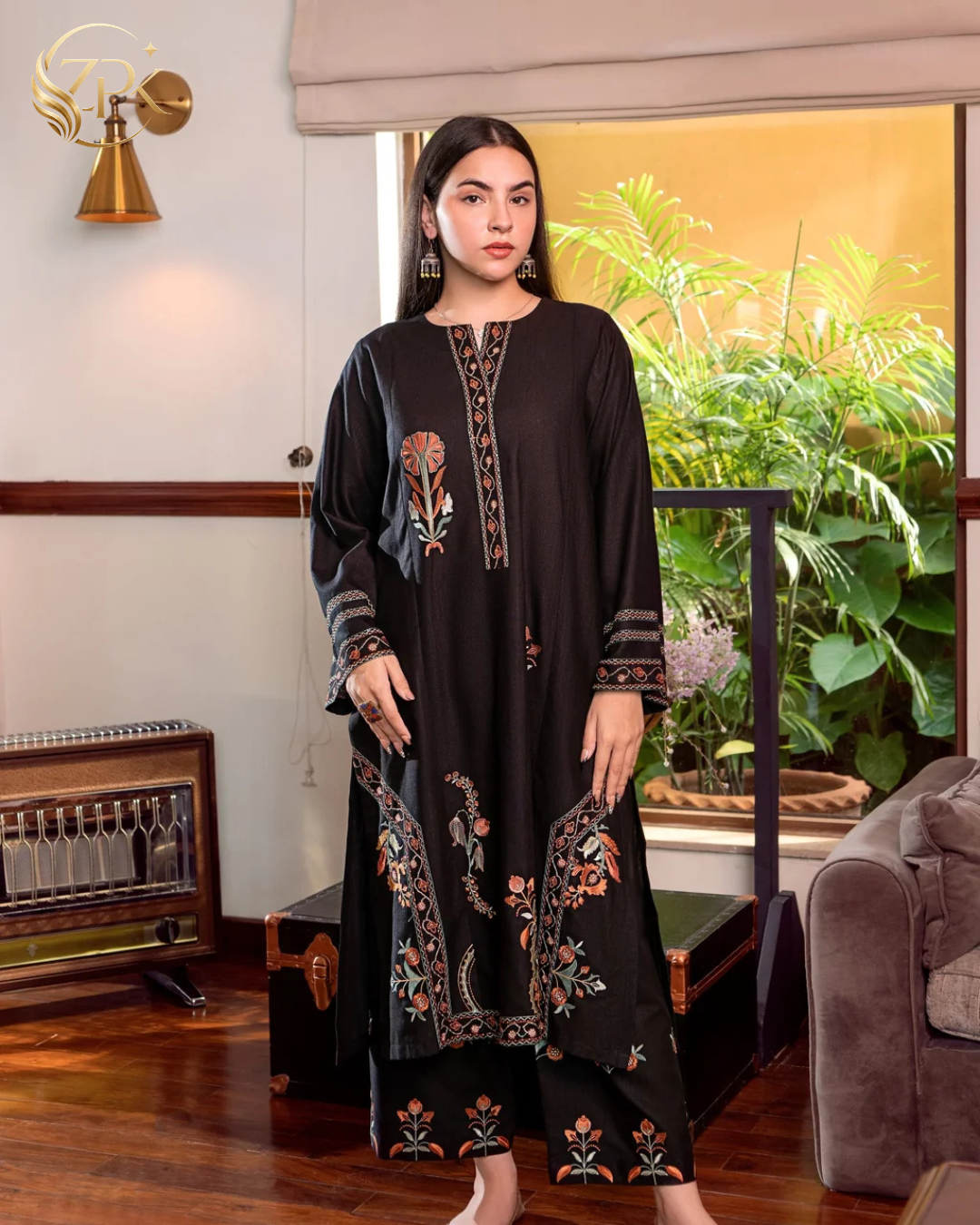 URGE-2PC LAWN EMBROIDERED SHIRT WITH EMBROIDRED TROUSER-ZPK-209