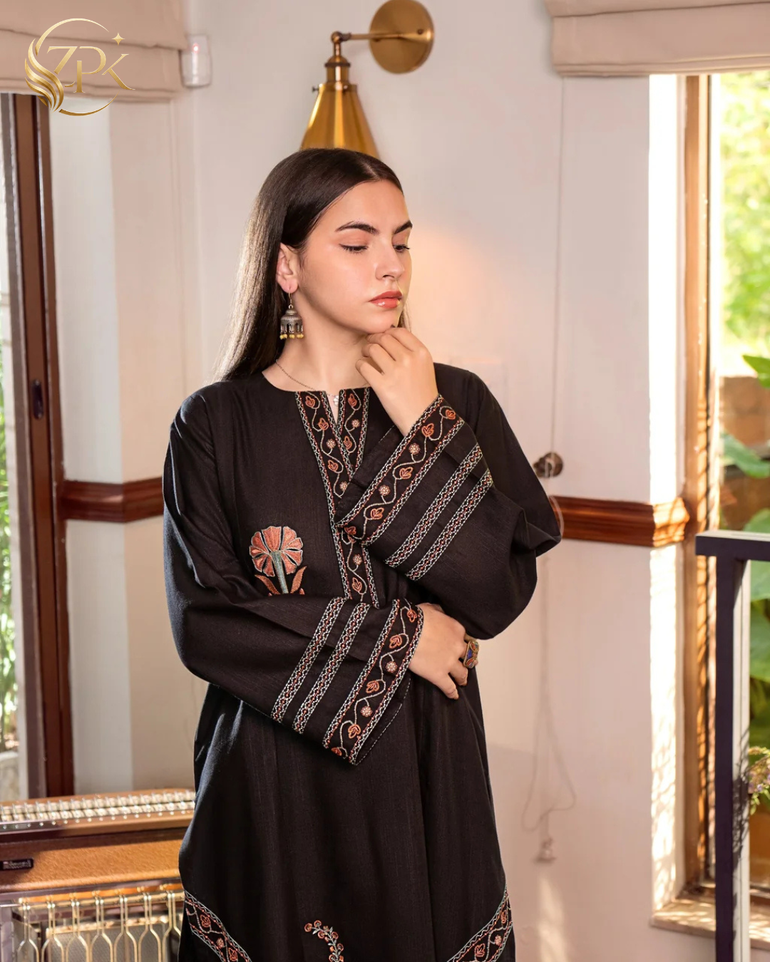 URGE-2PC LAWN EMBROIDERED SHIRT WITH EMBROIDRED TROUSER-ZPK-209